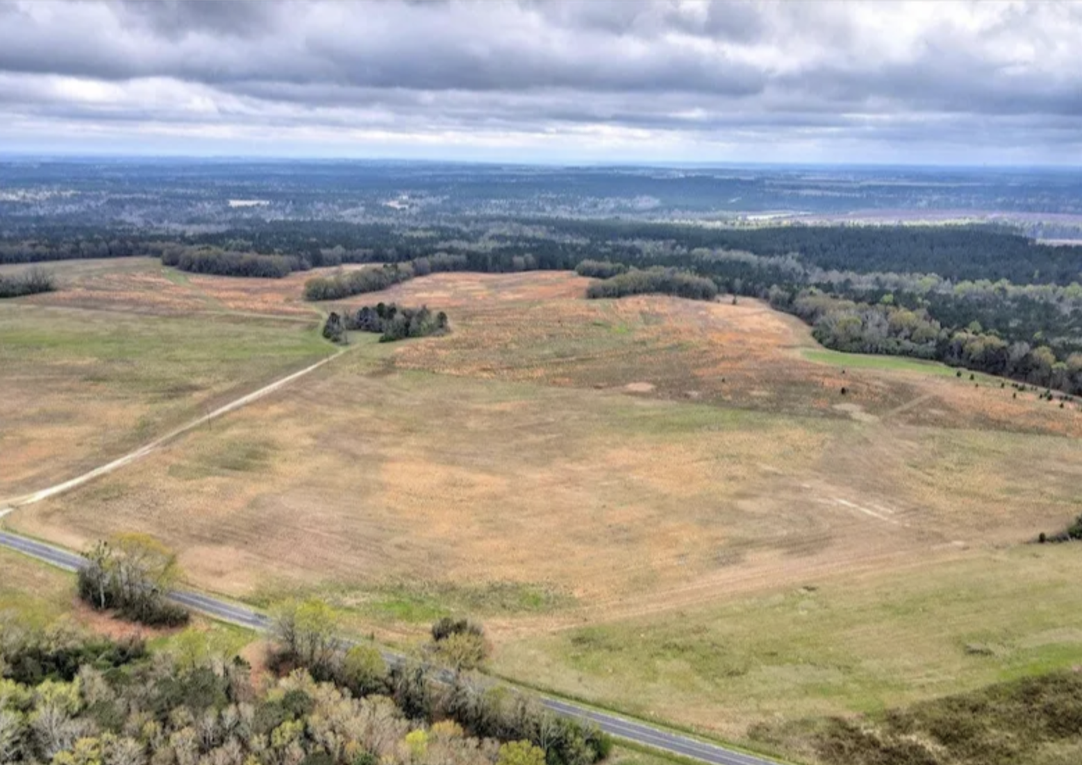 A wide expanse of land at sunrise — the kind of acreage Presley Realty advises on