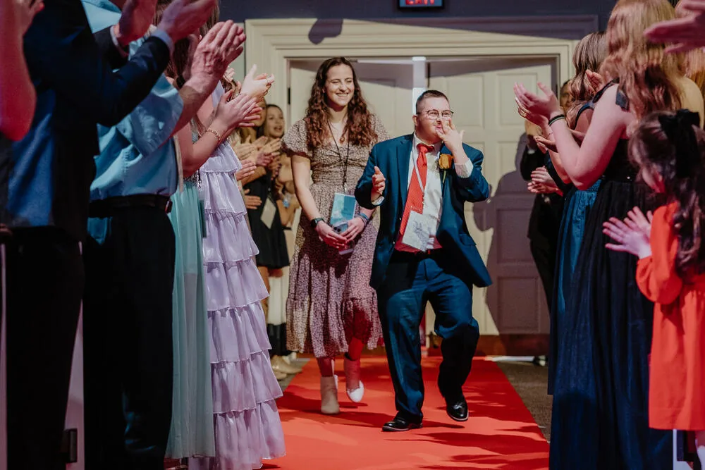 A guest on the red carpet.