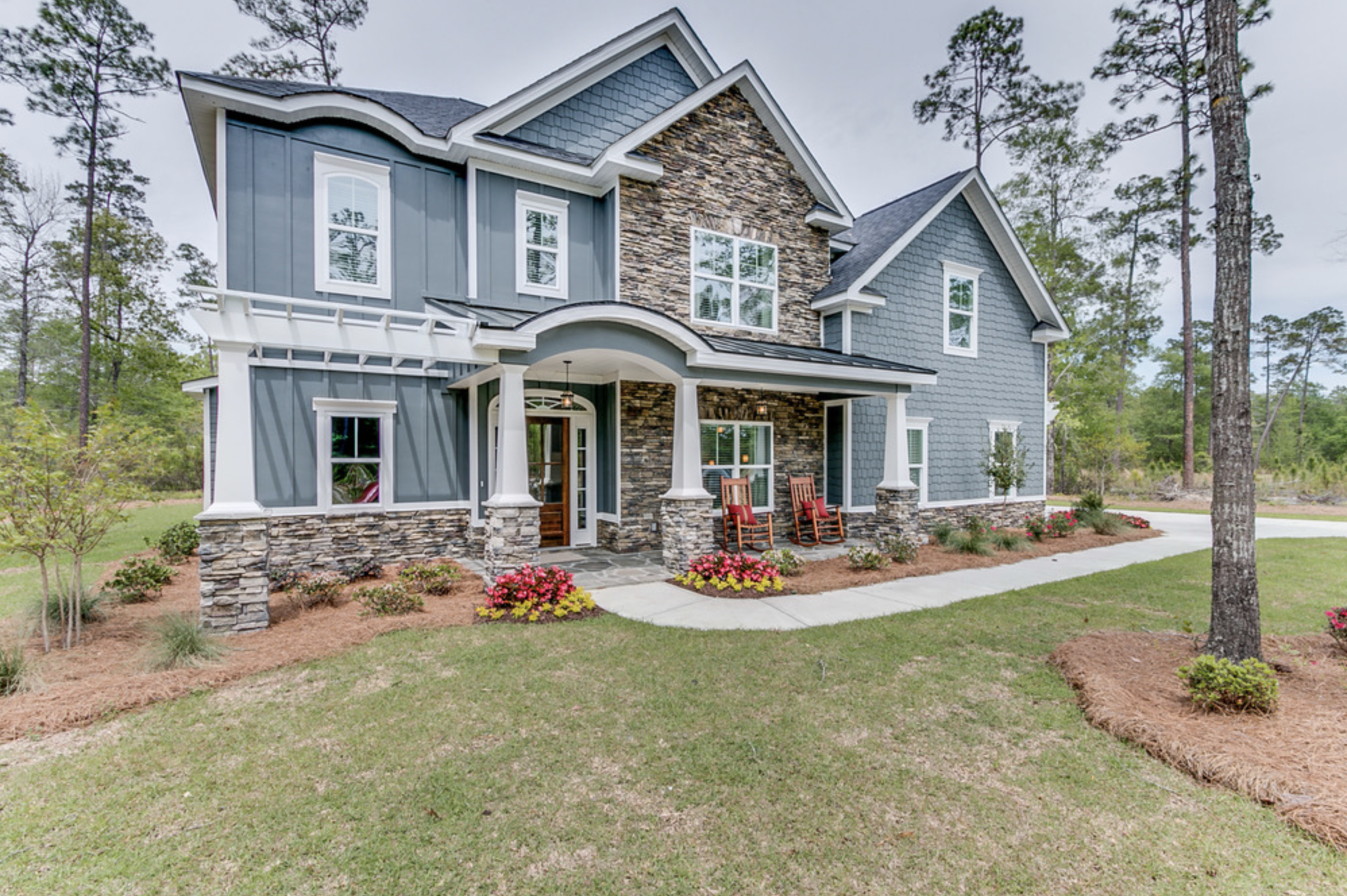 Modern residential home with contemporary design